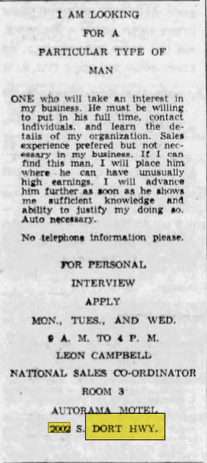 Autorama Motel (Autorama Gold Key Inn, Travel Inn) - Jul 22 1956 Article (newer photo)